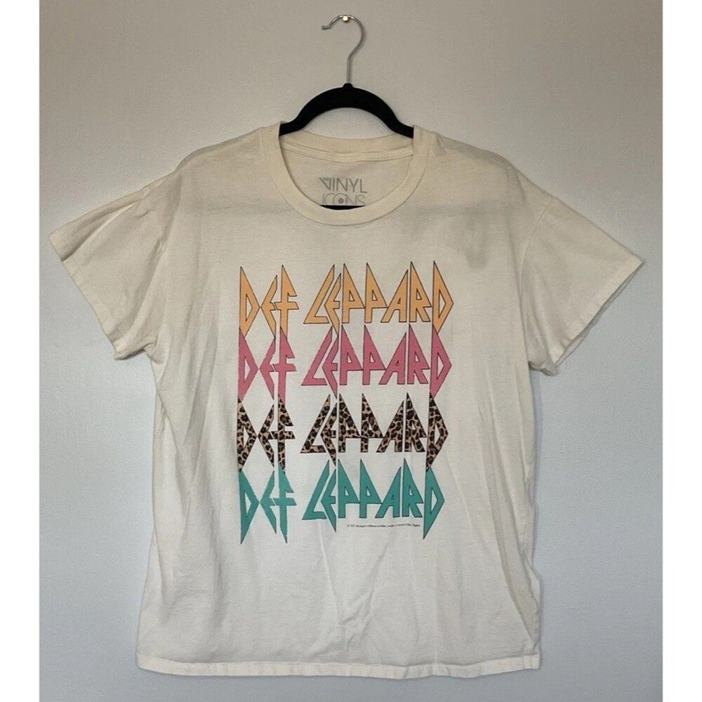 Vinyl Icons Vintage Def Leppard Graphic Tee Size Size S